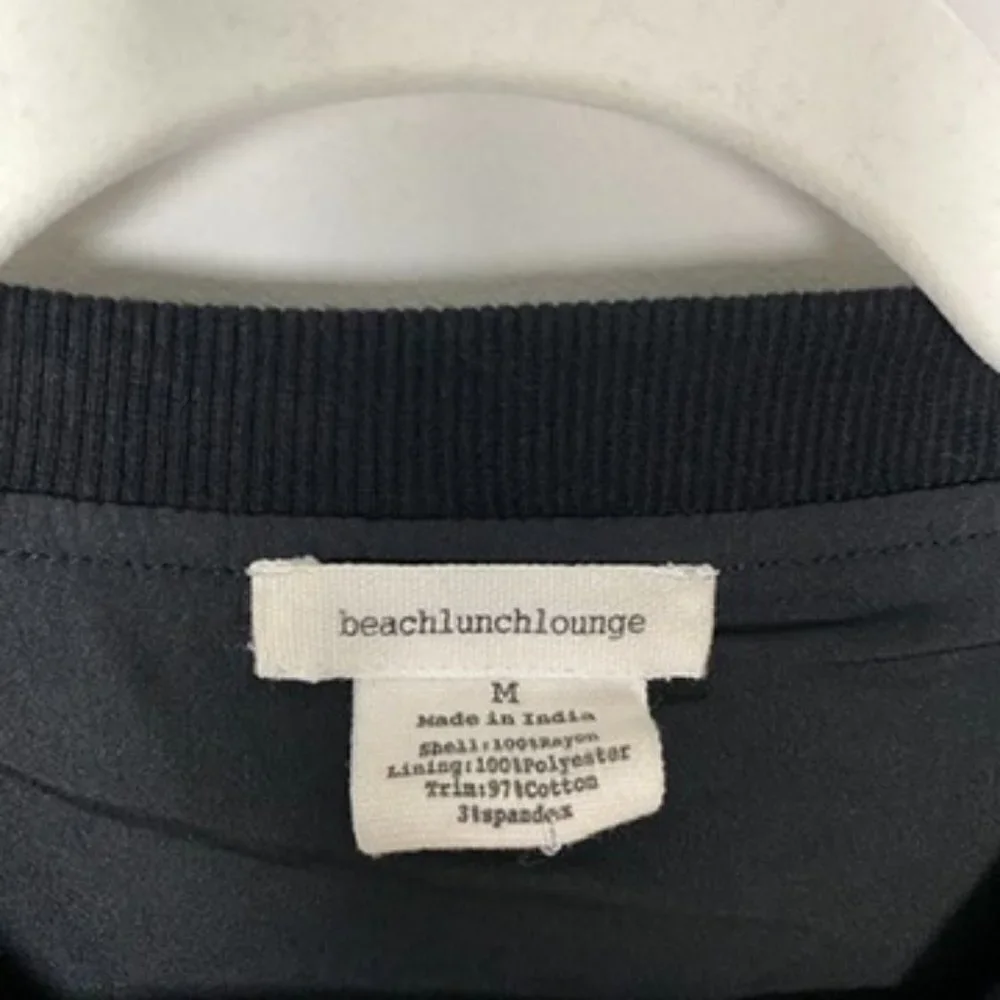 Beachlunchlounge Leopard Dasha Full Zip Bomber Jacket Green Womens M - Picture 3 of 5